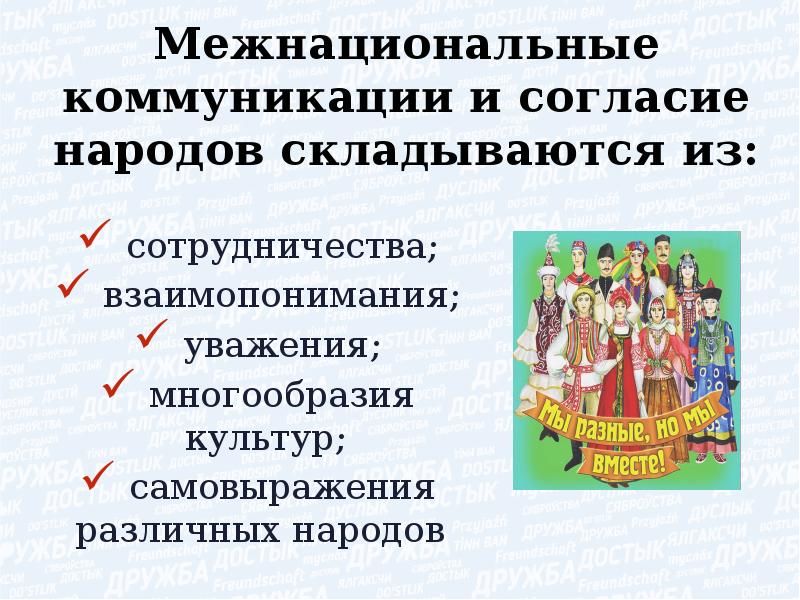 Патриотический диалог и уважение к различиям в культуре и традициях являются ключевыми факторами в создании мирного и гармоничного общества Патриотический диалог и уважение к различиям в культуре и традициях являются ключевыми факторами в создании мирного и гармоничного общества