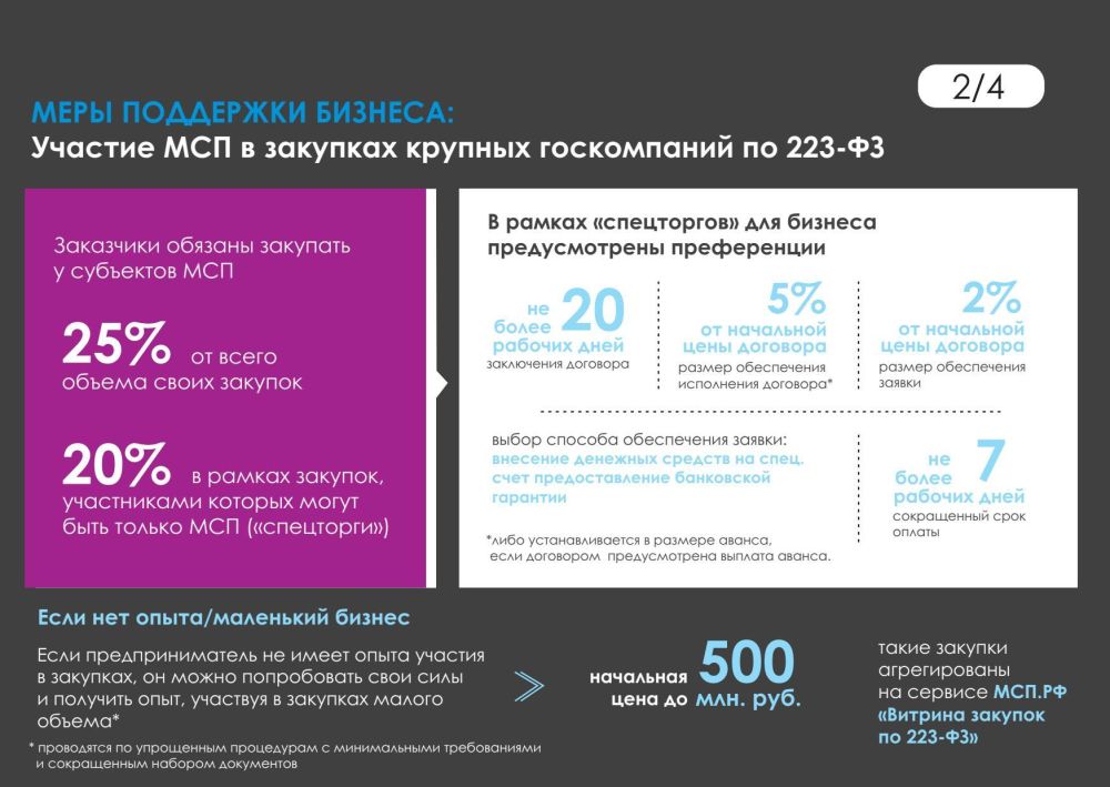 Участие малого и среднего бизнеса в закупках крупных госкомпаний по 223-ФЗ Участие малого и среднего бизнеса в закупках крупных госкомпаний по 223-ФЗ