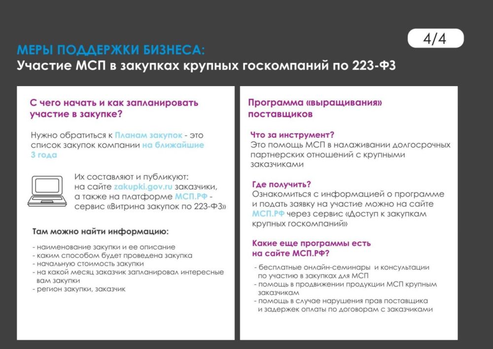 Участие малого и среднего бизнеса в закупках крупных госкомпаний по 223-ФЗ Участие малого и среднего бизнеса в закупках крупных госкомпаний по 223-ФЗ