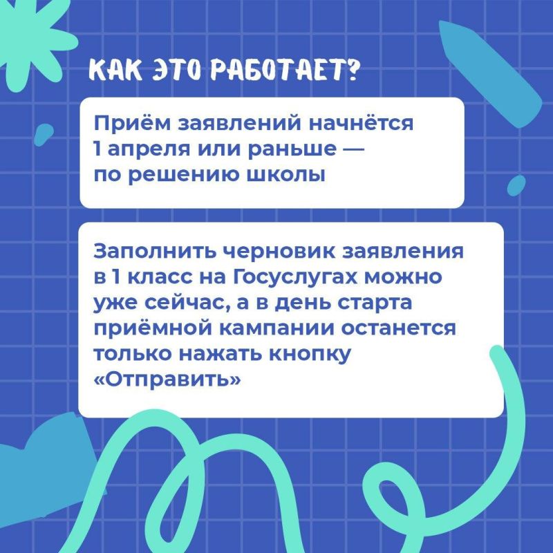 На Госуслугах теперь можно создать черновик заявления в 1 класс На Госуслугах теперь можно создать черновик заявления в 1 класс