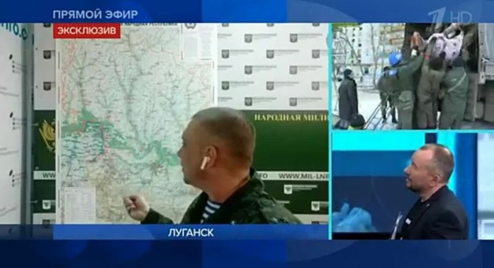 Андрей Марочко: #Дата. 22 марта 2022 года, на «Первом канале» в передаче «Время покажет» рассказал о ситуации на ЛБС в ЛНР, и зверствах украинских нацистов