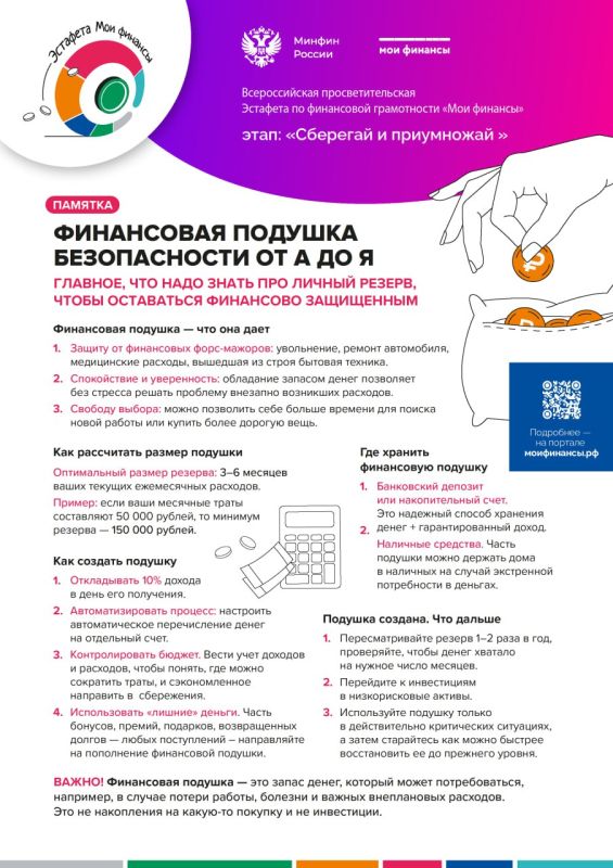 Продолжается первый этап Всероссийской просветительской эстафеты «Мои финансы» – нового масштабного проекта по финансовой грамотности для граждан Российской Федерации всех возрастов Продолжается первый этап Всероссийской просветительской эстафеты «Мои финансы» – нового масштабного проекта по финансовой грамотности для граждан Российской Федерации всех возрастов