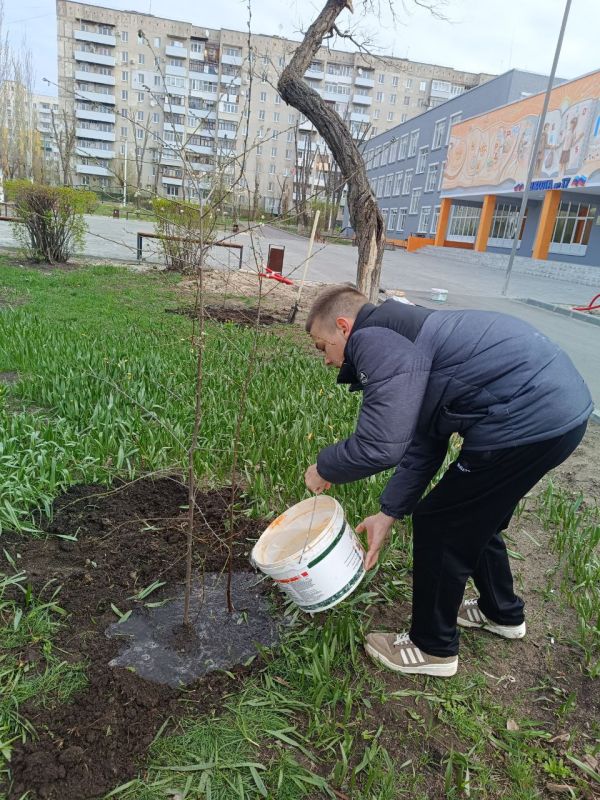 Обучающиеся школы приняли участие в республиканской акции "Чистая Республика - 2025"Ребята облагородили школьный двор и высадили деревья Обучающиеся школы приняли участие в республиканской акции "Чистая Республика - 2025"Ребята облагородили школьный двор и высадили деревья