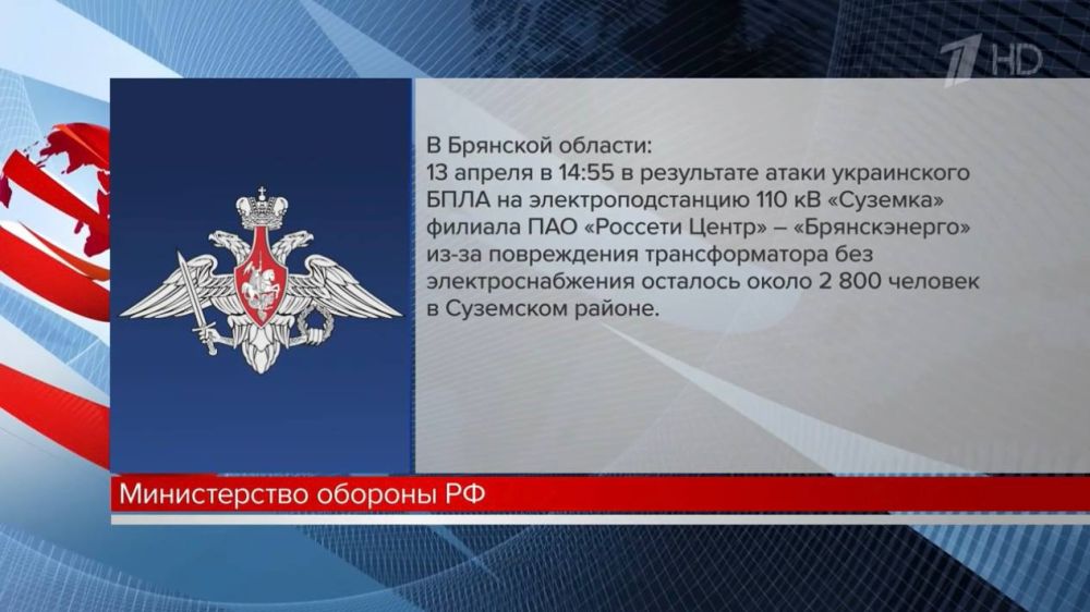 Минобороны сообщает о восьми атаках на российскую энергетику за минувшие сутки Минобороны сообщает о восьми атаках на российскую энергетику за минувшие сутки