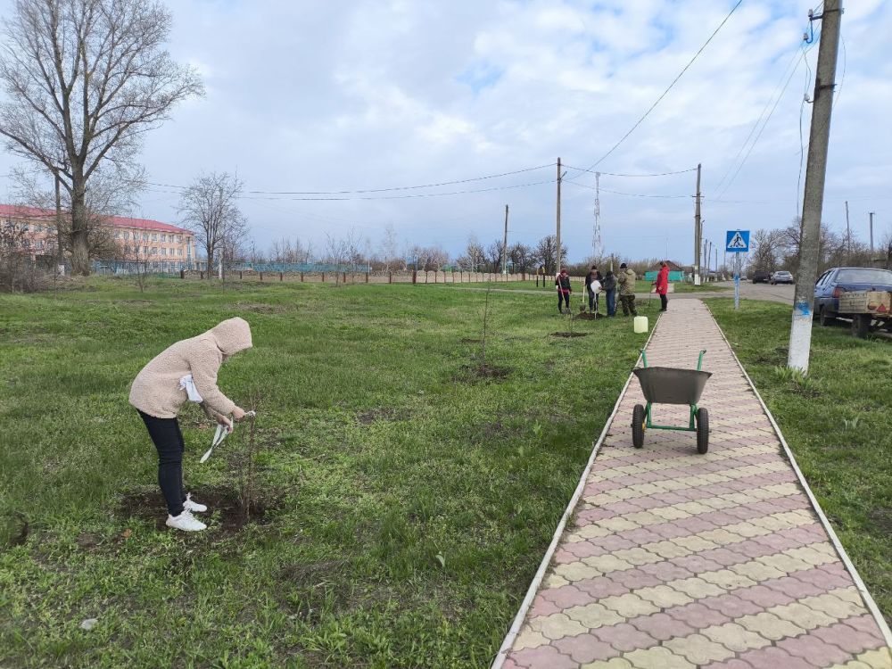 Виктория Кайдалова: В селе Новороссошь прошла акция «Сад памяти» совместно с работниками ОЖД и сельского Дома культуры Виктория Кайдалова: В селе Новороссошь прошла акция «Сад памяти» совместно с работниками ОЖД и сельского Дома культуры