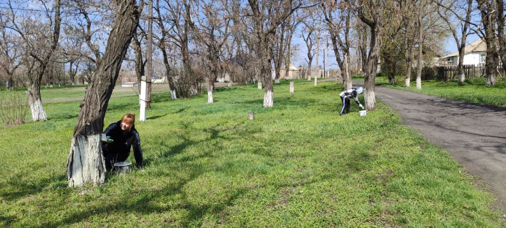 Сегодня силами сотрудников Михайловского дома культуры, в ходе проведения благоустроительных работ по уборке общественных территории в пгт Сегодня силами сотрудников Михайловского дома культуры, в ходе проведения благоустроительных работ по уборке общественных территории в пгт