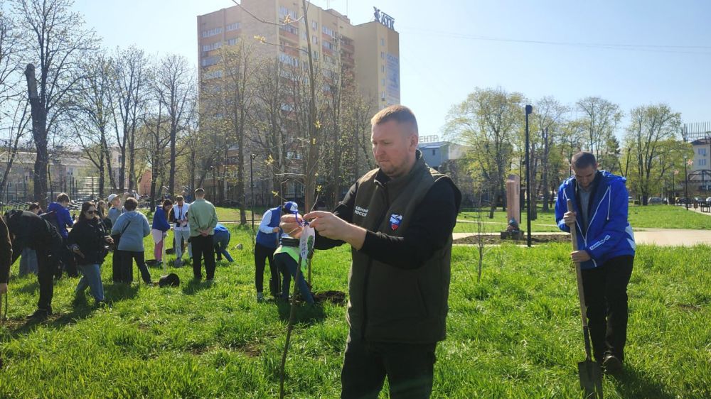 Луганчане высадили 80 кленов в память о защитниках Отечества Луганчане высадили 80 кленов в память о защитниках Отечества