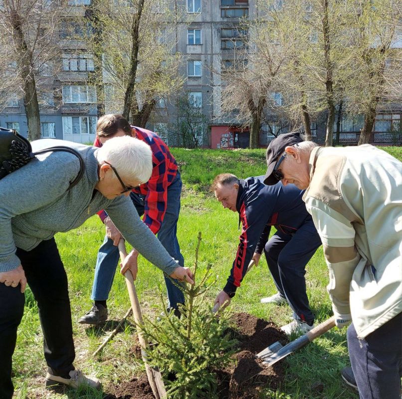 Роман Лысенко: В продолжение акции «Сад памяти» ещё одну часть прекрасных саженцев молодых елей высадили в Вологодском сквере Роман Лысенко: В продолжение акции «Сад памяти» ещё одну часть прекрасных саженцев молодых елей высадили в Вологодском сквере