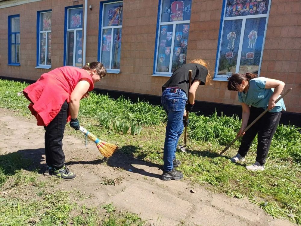 Акции памяти и благоустройства в Новоалександровской средней школе №28 Акции памяти и благоустройства в Новоалександровской средней школе №28