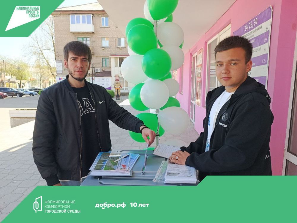 В Красном Луче в рамках партийного проекта Единой России "Городская среда" стартовало Всероссийское голосование за выбор объектов благоустройства В Красном Луче в рамках партийного проекта Единой России "Городская среда" стартовало Всероссийское голосование за выбор объектов благоустройства