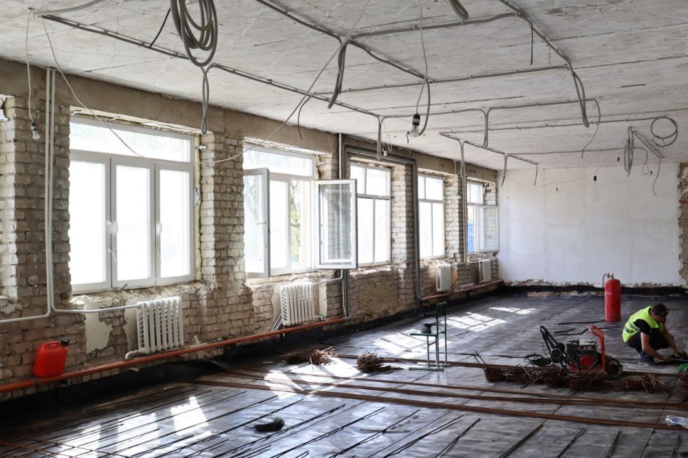 В Бирюковской СШ Красноярский край проводит капитальный ремонт В Бирюковской СШ Красноярский край проводит капитальный ремонт