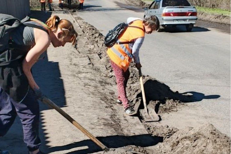 МУП «Благоустройство «СМО» наводит порядок на улице Сергея Тюленина МУП «Благоустройство «СМО» наводит порядок на улице Сергея Тюленина