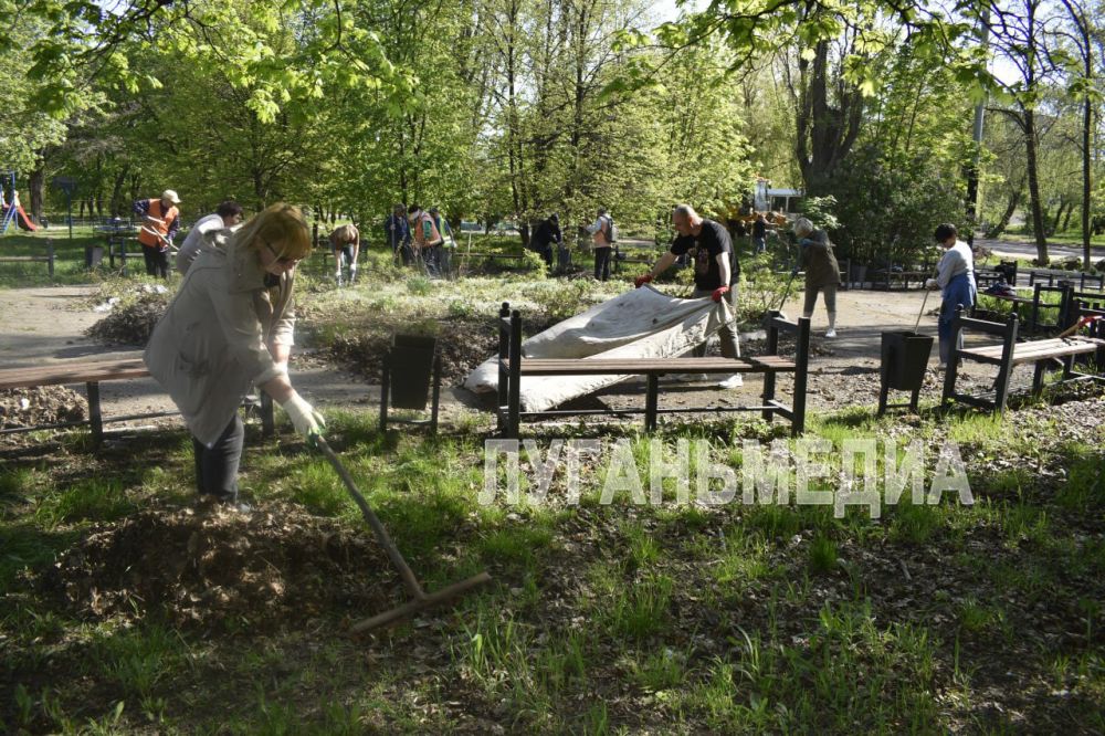 Журналисты брянковской газеты «Труд горняка» ГУП ЛНР «ЛУГАНЬМЕДИА» приняли активное участие в общегородском субботнике Журналисты брянковской газеты «Труд горняка» ГУП ЛНР «ЛУГАНЬМЕДИА» приняли активное участие в общегородском субботнике