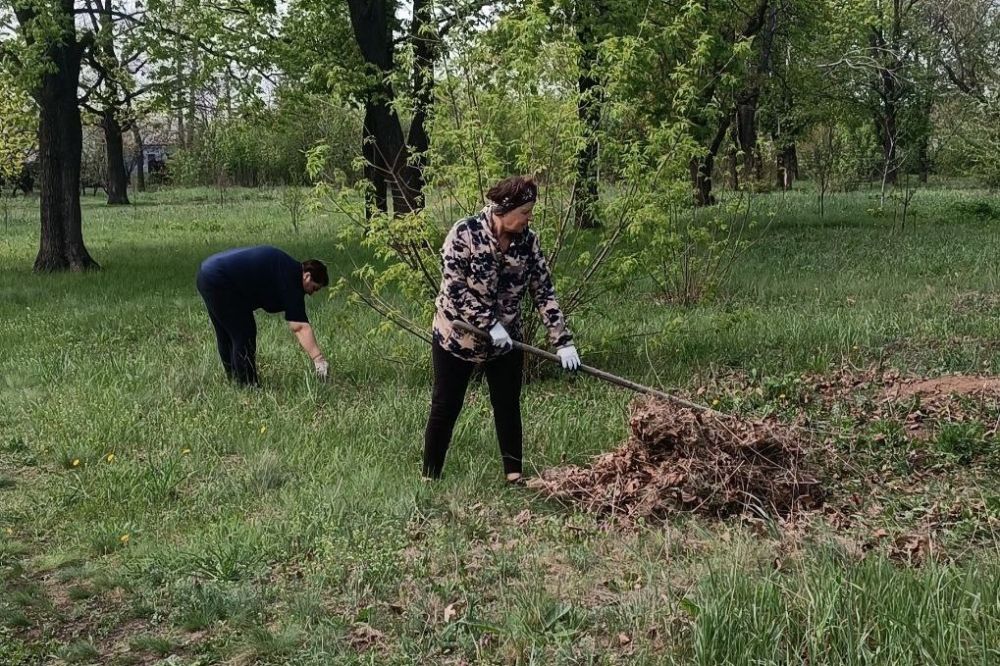 В рамках акции «Чистая Республика – 2025» в пгт Шахтёрский провели субботник В рамках акции «Чистая Республика – 2025» в пгт Шахтёрский провели субботник