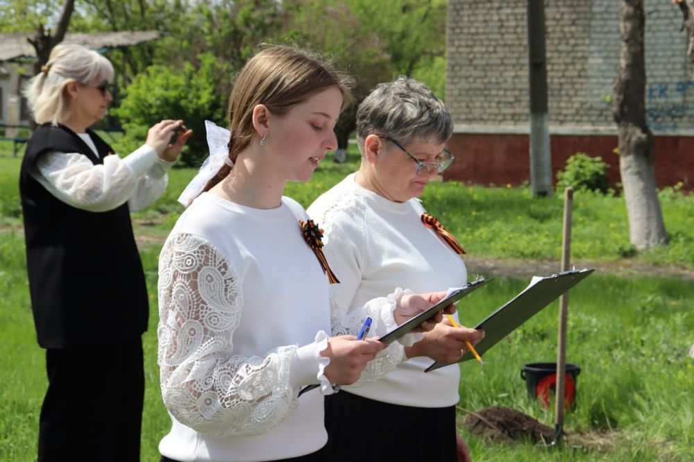 Патриотическая акция «Сад Памяти» прошла в Алмазной Патриотическая акция «Сад Памяти» прошла в Алмазной