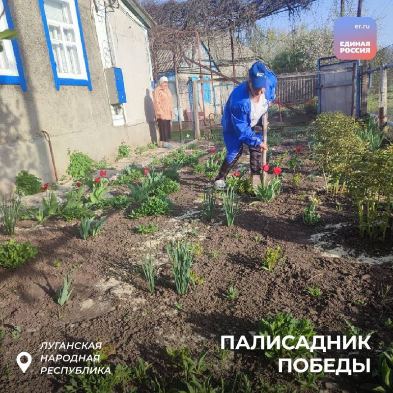 «Единая Россия» помогает ветеранам в рамках акции «Палисадник Победы» «Единая Россия» помогает ветеранам в рамках акции «Палисадник Победы»