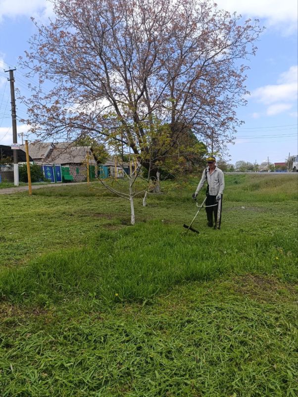Андрей Рубанцов: Посёлки городского округа город Ровеньки начали борьбу с травой Андрей Рубанцов: Посёлки городского округа город Ровеньки начали борьбу с травой