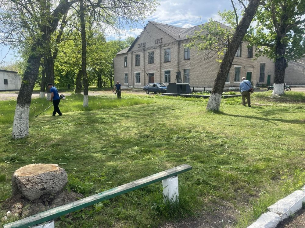 Жители Краснолучского округа активно участвуют в благоустройстве территорий Жители Краснолучского округа активно участвуют в благоустройстве территорий