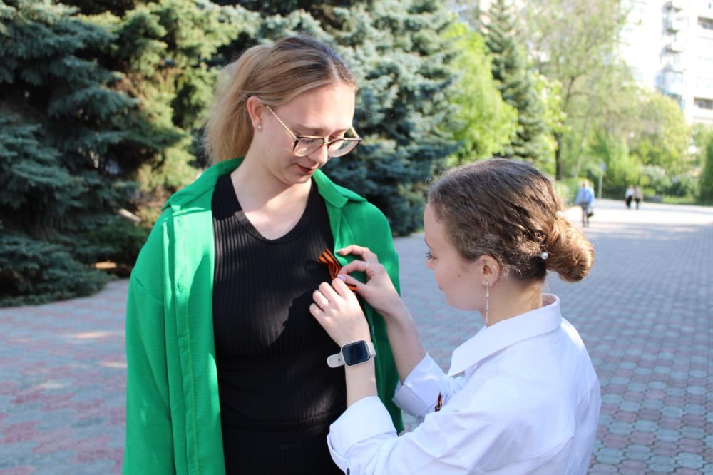 Акция «Георгиевская лента» продолжается Акция «Георгиевская лента» продолжается