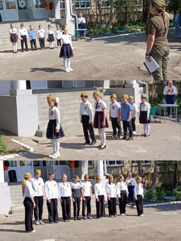 В преддверии 9 мая в ГБОУ ЛНР "СЛСШ с. Чугинка" прошел традиционный смотр строя и песни, посвященный Дню Победы В преддверии 9 мая в ГБОУ ЛНР "СЛСШ с. Чугинка" прошел традиционный смотр строя и песни, посвященный Дню Победы
