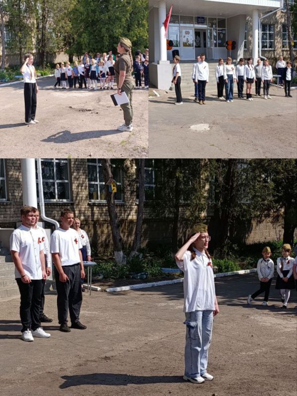 В преддверии 9 мая в ГБОУ ЛНР "СЛСШ с. Чугинка" прошел традиционный смотр строя и песни, посвященный Дню Победы В преддверии 9 мая в ГБОУ ЛНР "СЛСШ с. Чугинка" прошел традиционный смотр строя и песни, посвященный Дню Победы
