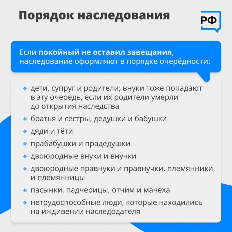 Чем завещание отличается от наследственного договора, какие есть очереди наследования и кого могут лишить завещанного имущества — Объясняем РФ рассказывает в карточках Чем завещание отличается от наследственного договора, какие есть очереди наследования и кого могут лишить завещанного имущества — Объясняем РФ рассказывает в карточках