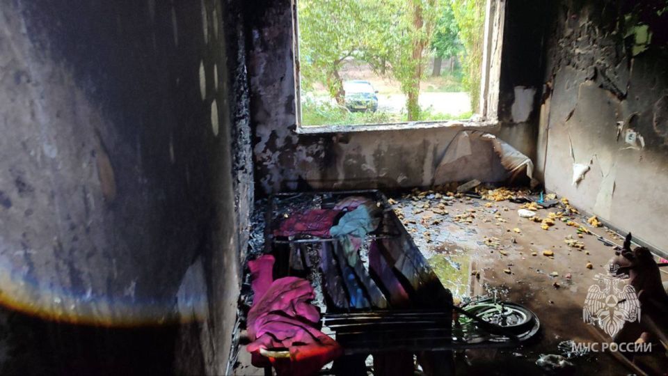 На пожаре в Брянке МЧС России эвакуировали 4 человек На пожаре в Брянке МЧС России эвакуировали 4 человек