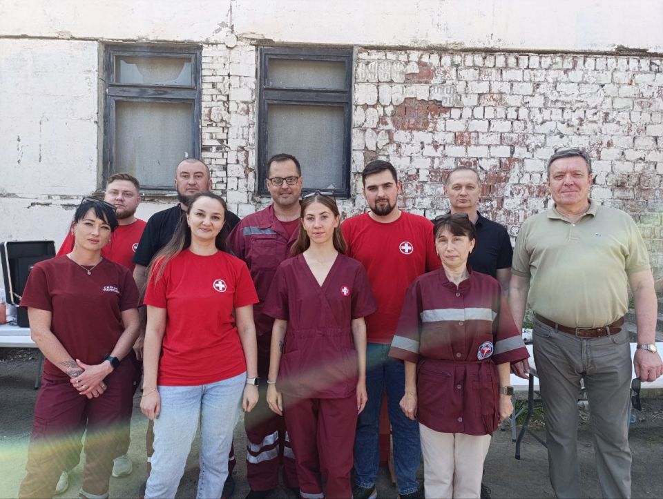 Еще немного фото с практического экзамена студентов Института ГЗ ЛГУ им. В. Даля, после завершения курса обучения в «ЛРЦЭМП и МК» ЛНР по программе учебной дисциплины «Основы первой помощи»