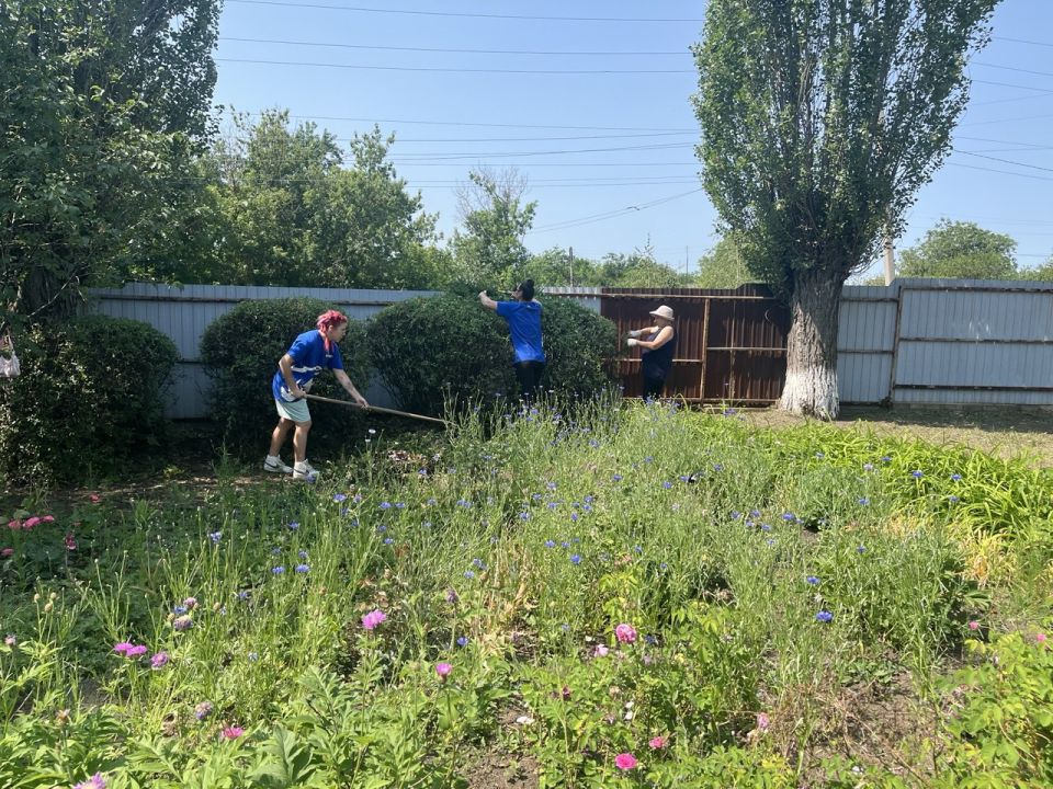 В Краснолучском округе продолжаются работы по благоустройству В Краснолучском округе продолжаются работы по благоустройству