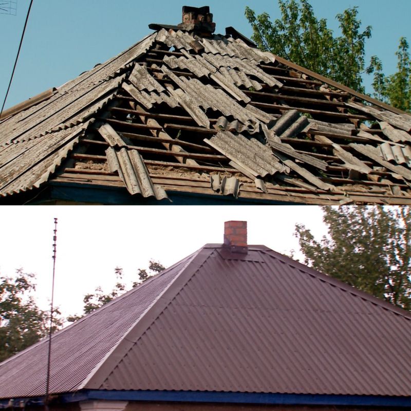 Тюменские строители пришли на помощь жителям пгт Краснодон, дома и ограждения которых пострадали от прилёта ракет, выпущенных военными ВСУ 1 июня Тюменские строители пришли на помощь жителям пгт Краснодон, дома и ограждения которых пострадали от прилёта ракет, выпущенных военными ВСУ 1 июня