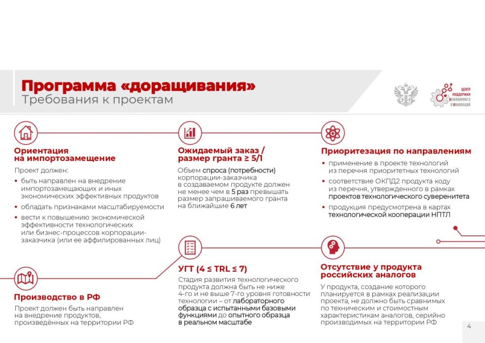 Министерство экономического развития Луганской Народной Республики информирует, что Автономной некоммерческой организацией «Центр поддержки инжиниринга и инноваций» реализуется грантовая программа, направленная на поддержку... Министерство экономического развития Луганской Народной Республики информирует, что Автономной некоммерческой организацией «Центр поддержки инжиниринга и инноваций» реализуется грантовая программа, направленная на поддержку...