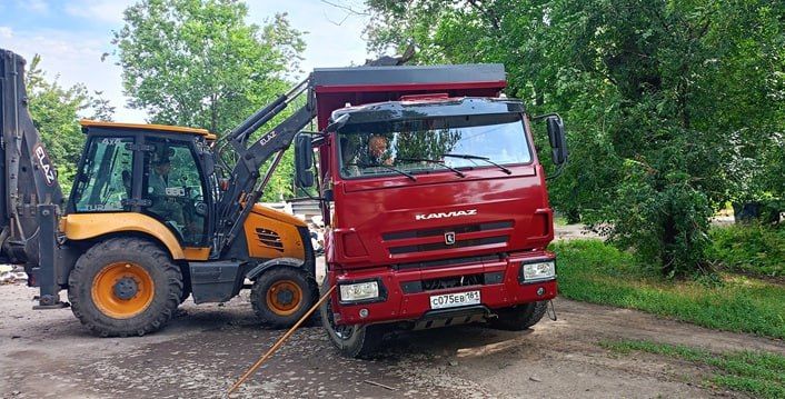 Выполнены работы по вывозу мусора в городе Молодогвардейске Выполнены работы по вывозу мусора в городе Молодогвардейске