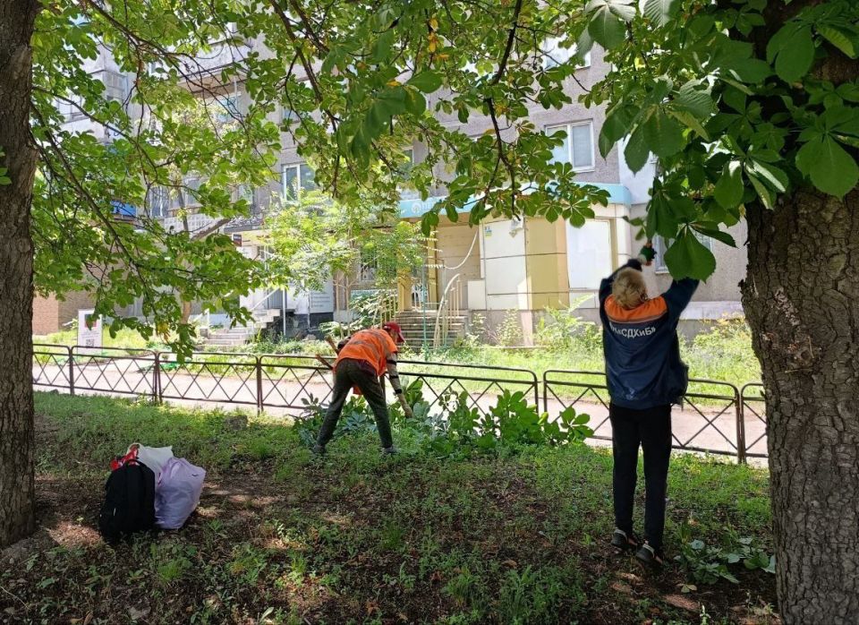 Коммунальные службы проводят работы на территории города Коммунальные службы проводят работы на территории города