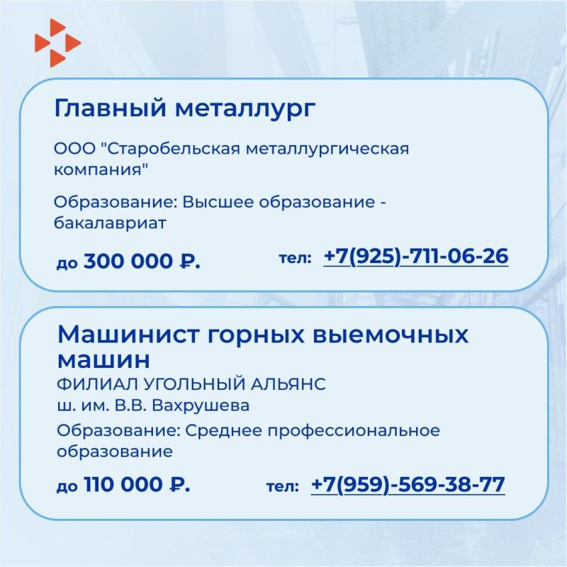 Собрали для вас ТОП-вакансий, поступивших за неделю Собрали для вас ТОП-вакансий, поступивших за неделю