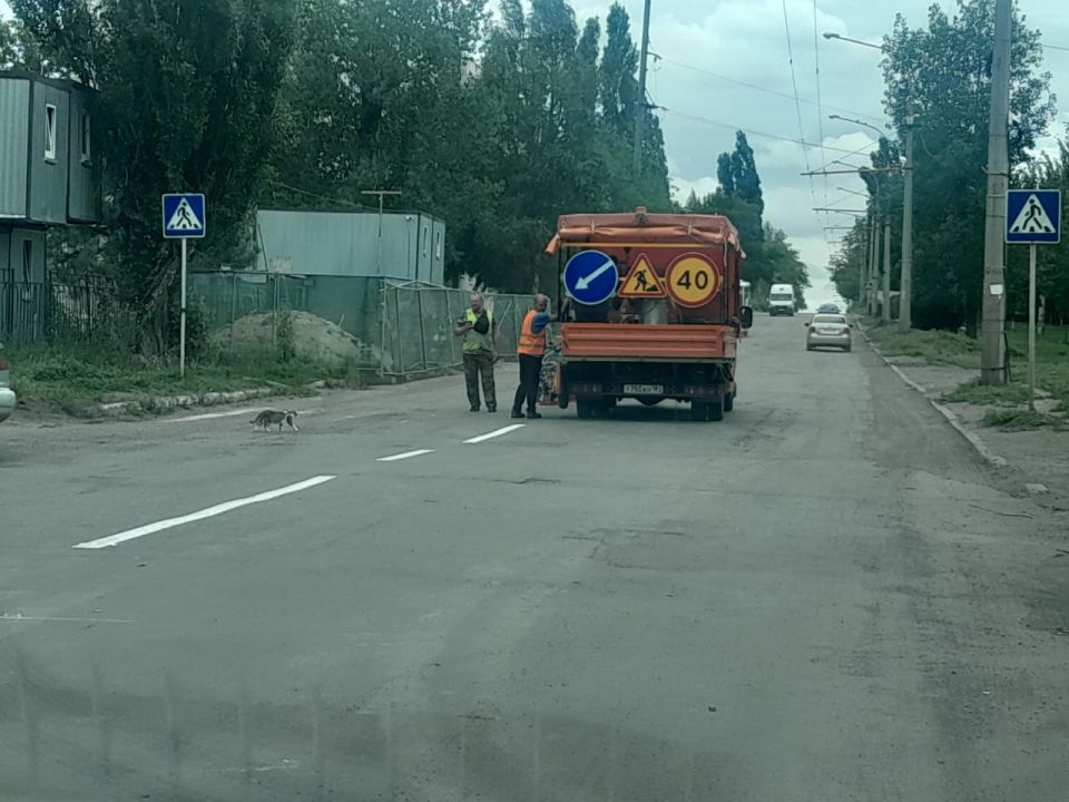В Молодогвардейске выполнены работы по нанесению дорожной разметки В Молодогвардейске выполнены работы по нанесению дорожной разметки