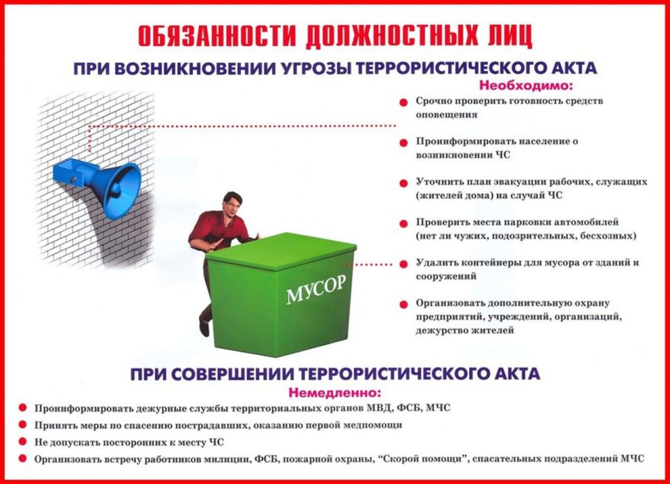 Информация о мерах противодействия терроризму и памятки для граждан Информация о мерах противодействия терроризму и памятки для граждан