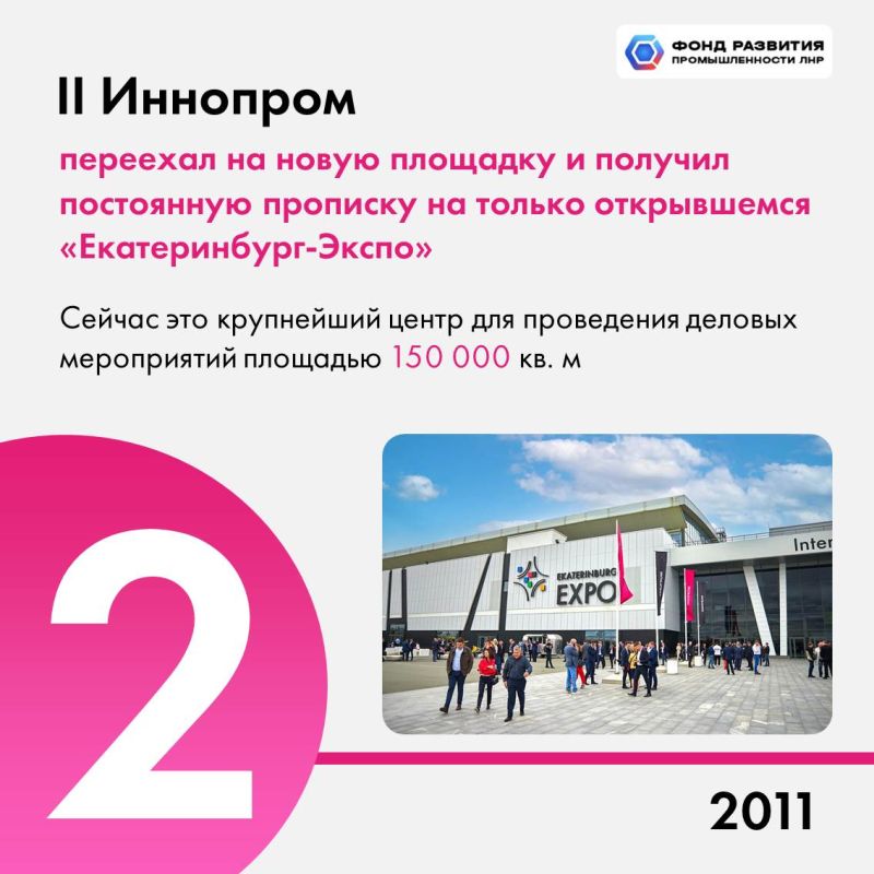 За 15 лет «Иннопром» прошел путь от регионального мероприятия до главной международной промышленной выставки России За 15 лет «Иннопром» прошел путь от регионального мероприятия до главной международной промышленной выставки России