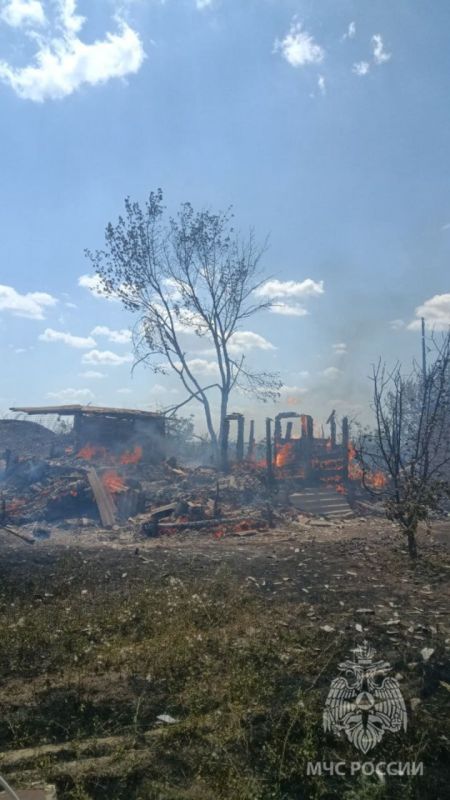 В Краснодонском районе из-за короткого замыкания высоковольтных проводов сгорело частное подворье В Краснодонском районе из-за короткого замыкания высоковольтных проводов сгорело частное подворье