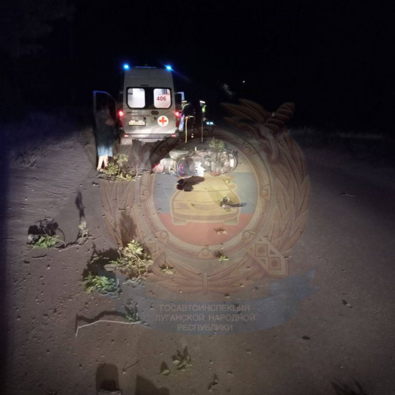 В Луганске в результате дорожно-транспортного происшествия погиб водитель мопеда
