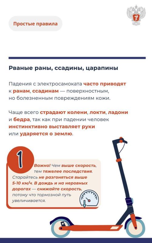 ТОП-5 травм на электросамокатах ТОП-5 травм на электросамокатах