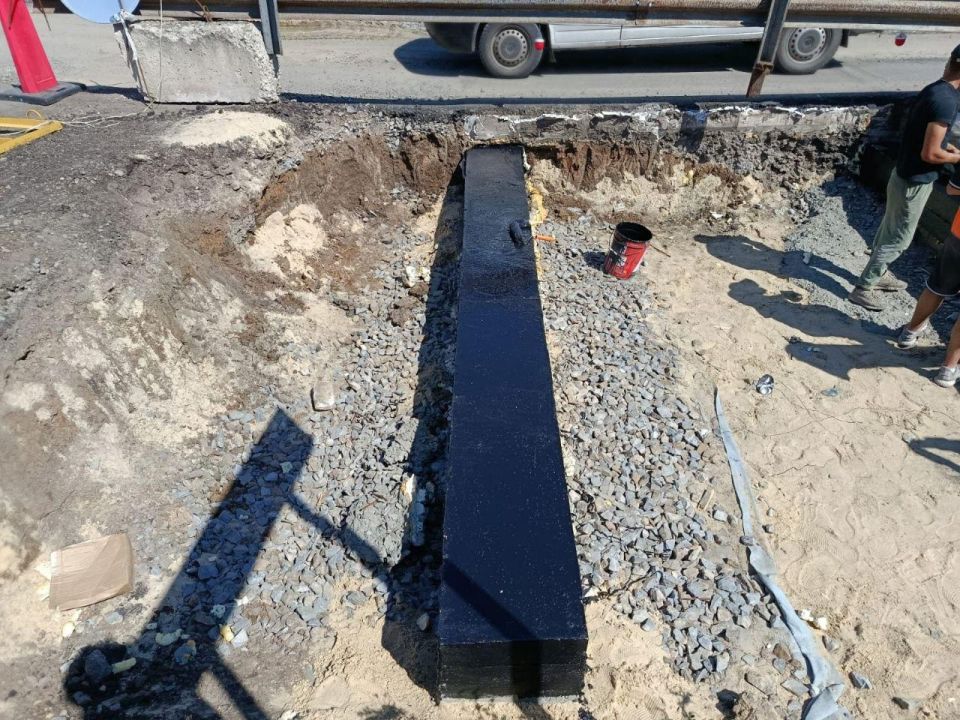 На мосту через Деркул в Беловодском МО залили лежни На мосту через Деркул в Беловодском МО залили лежни