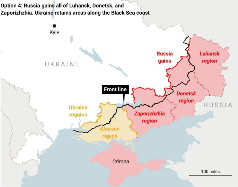 Британская Times показала варианты границы Украины Британская Times показала варианты границы Украины