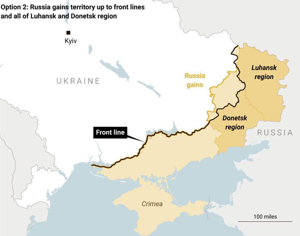 Варианты границы Украины после возможного соглашения публикует The Times Варианты границы Украины после возможного соглашения публикует The Times