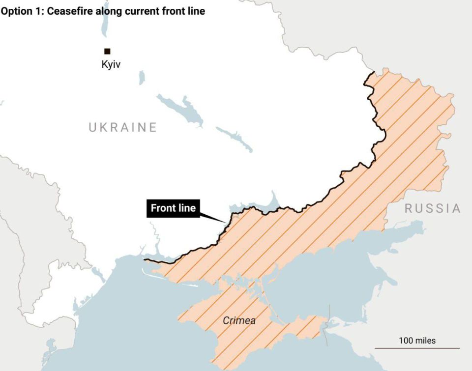 Варианты границы Украины после возможного соглашения публикует The Times Варианты границы Украины после возможного соглашения публикует The Times