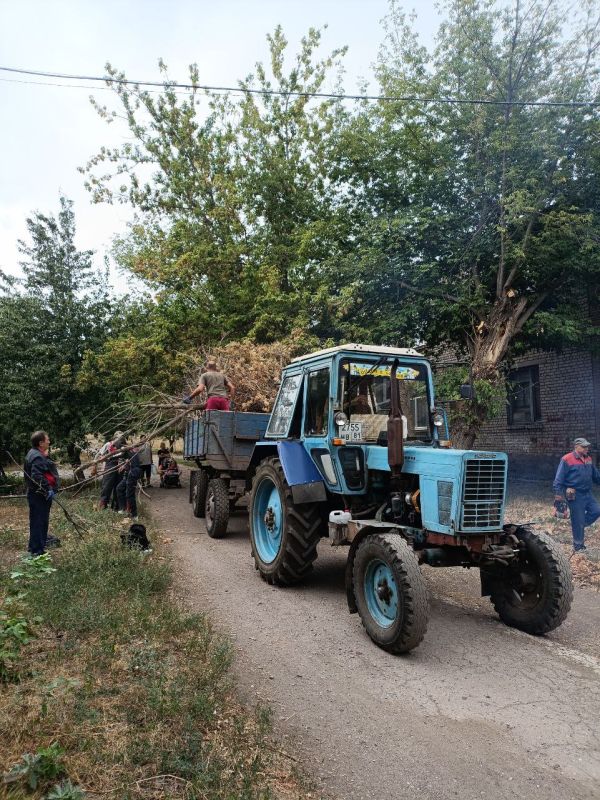 В Стаханове ведутся работы по уборке веток и сухостоя В Стаханове ведутся работы по уборке веток и сухостоя