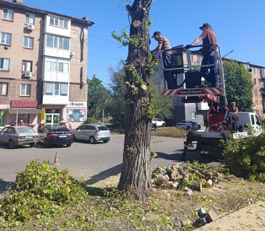 Коммунальные службы проводят работы на территории города Коммунальные службы проводят работы на территории города