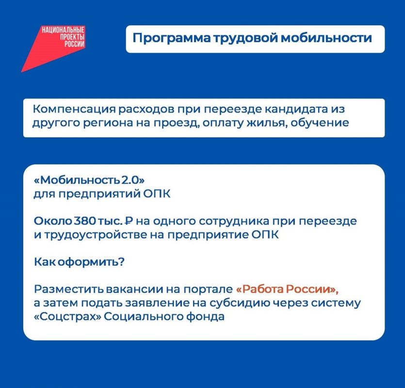 С 2025 в Российской Федерации реализуется национальный проект "Кадры" С 2025 в Российской Федерации реализуется национальный проект "Кадры"