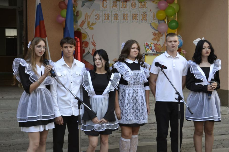 Праздничная линейка в Марковке Праздничная линейка в Марковке