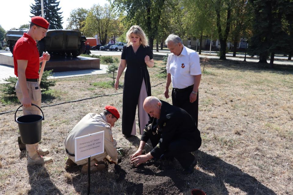 В Стаханове высадили «Петровские дубы» В Стаханове высадили «Петровские дубы»
