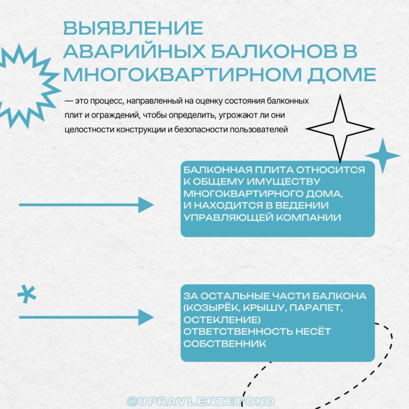 ВОПРОС-ОТВЕТ. Что делать, если балкон многоквартирного дома требует ремонта Степень износа несущих конструкций балконов в республике определяют с помощью визуального осмотра, который проводится дважды год: весной и осенью ВОПРОС-ОТВЕТ. Что делать, если балкон многоквартирного дома требует ремонта Степень износа несущих конструкций балконов в республике определяют с помощью визуального осмотра, который проводится дважды год: весной и осенью